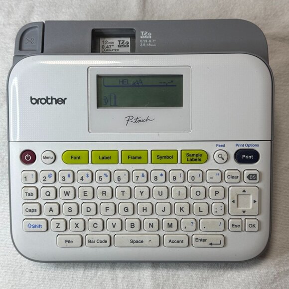 Brother P-Touch PT-D400 Label Maker with24.99 Keyboard Gray/White TESTED - Picture 2 of 11